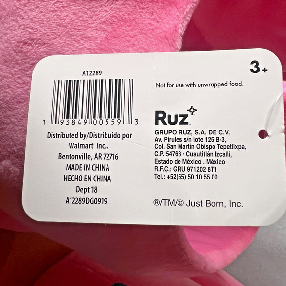 PEEPS Pink Plush Easter Baskets (1) Jumbo Chick -(1) Medium & Yellow Bunny Lot/3 - Picture 16 of 16